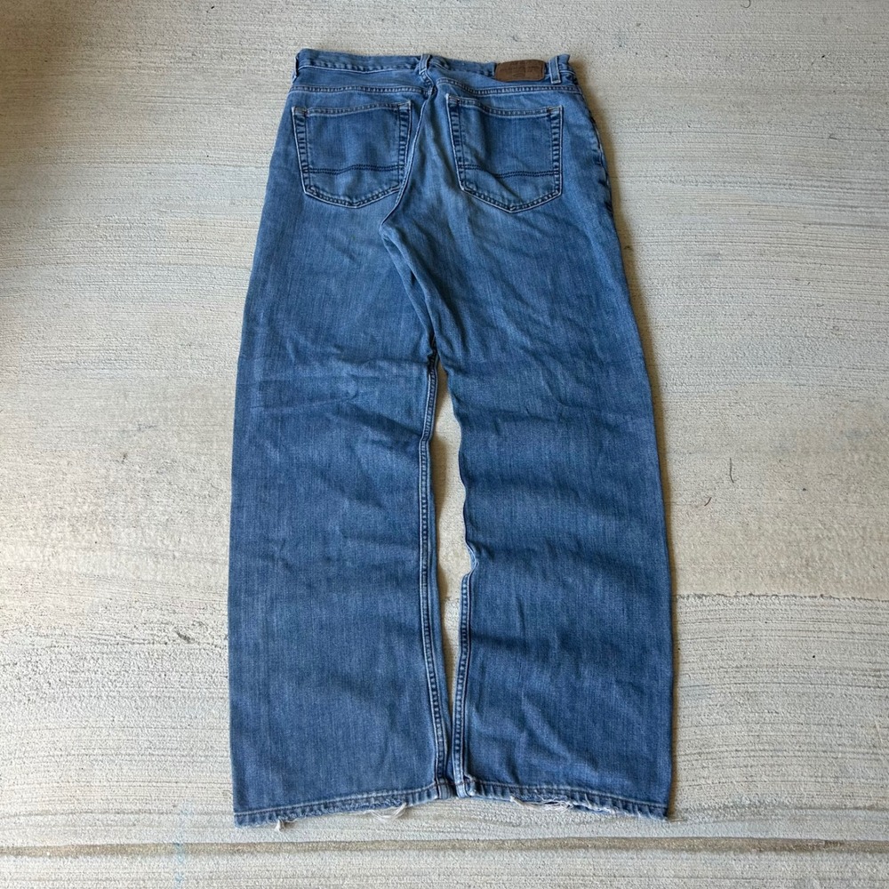Vintage 2000s Y2K Old Navy baggy bootcut Blue faded Jeans - Picture 2 of 6